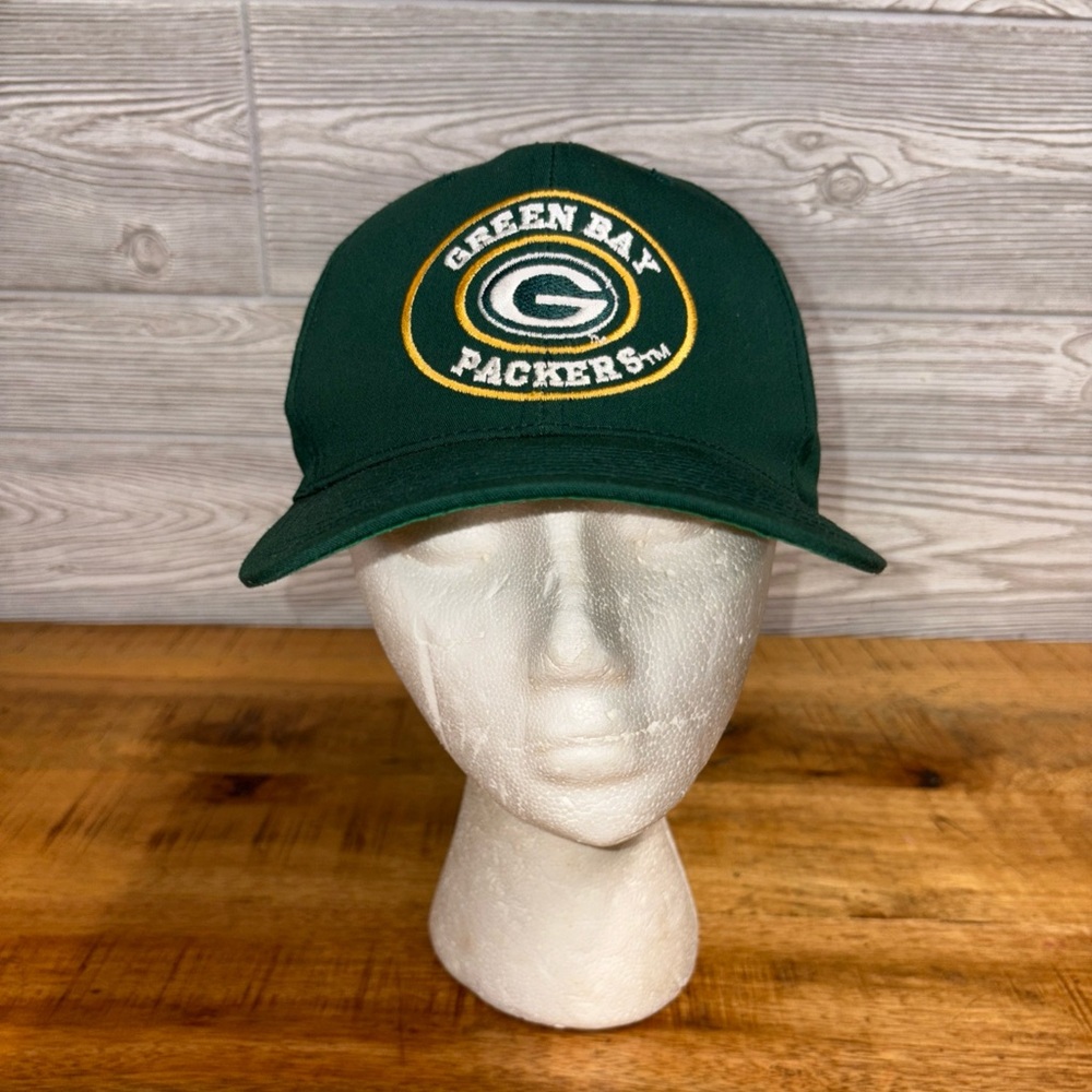 Vintage Green Bay Packers Team NFL ANNCO Logo Cap Adjustable Snapback Hat